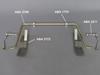 Alloy clamp for mounting stabilizer bars.